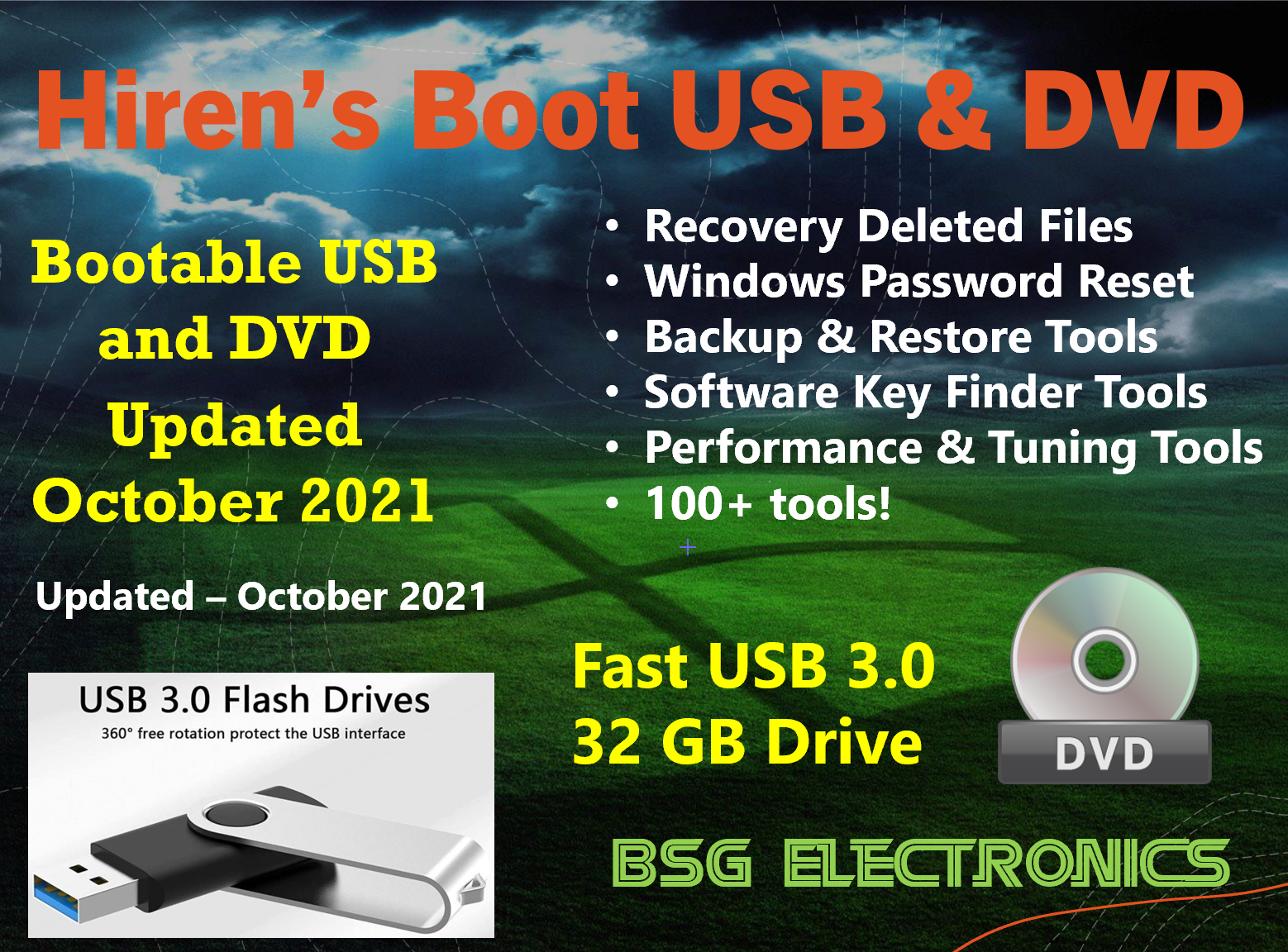Picture of Hirens Boot USB and DVD